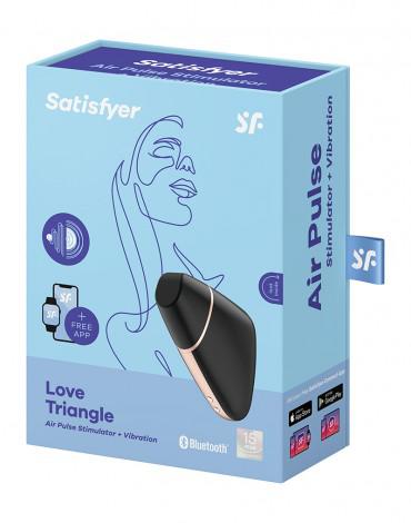 Satisfyer - Love Triangle - Clitoris Vibrator - Met App Control - Zwart-Erotiekvoordeel.nl