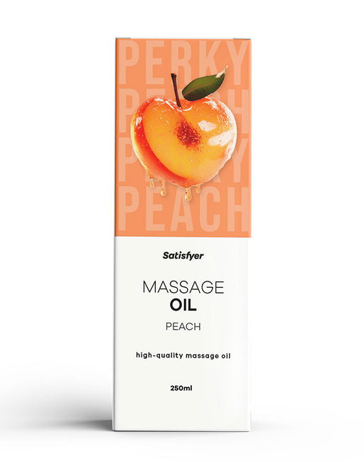 Satisfyer - Massage Oil - Peach - 250 ml - Erotiekvoordeel.nl