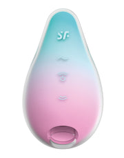Satisfyer - Mermaid Vibes - Wibrujący Wibrator Pneumatyczny - Miętowy/Różowy - Erotiekvoordeel.nl