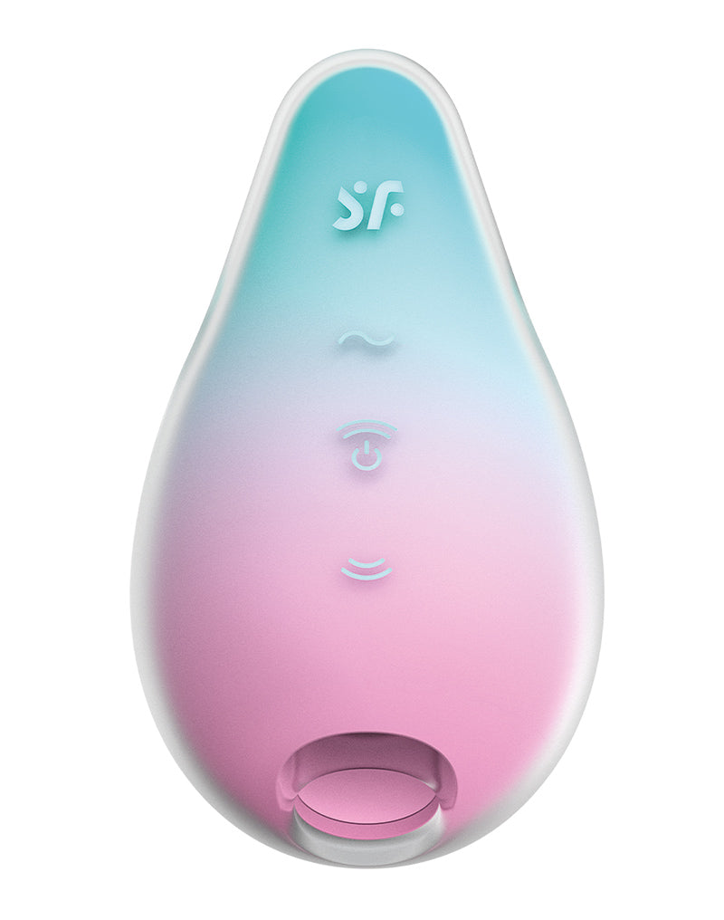 Satisfyer - Mermaid Vibes - Wibrujący Wibrator Pneumatyczny - Miętowy/Różowy - Erotiekvoordeel.nl