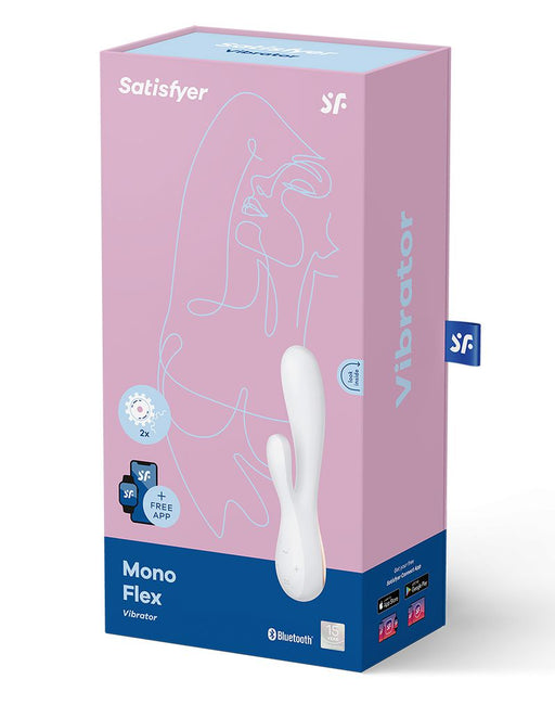 Satisfyer - Mono Flex G-Spot Vibrator Met App - Wit-Erotiekvoordeel.nl