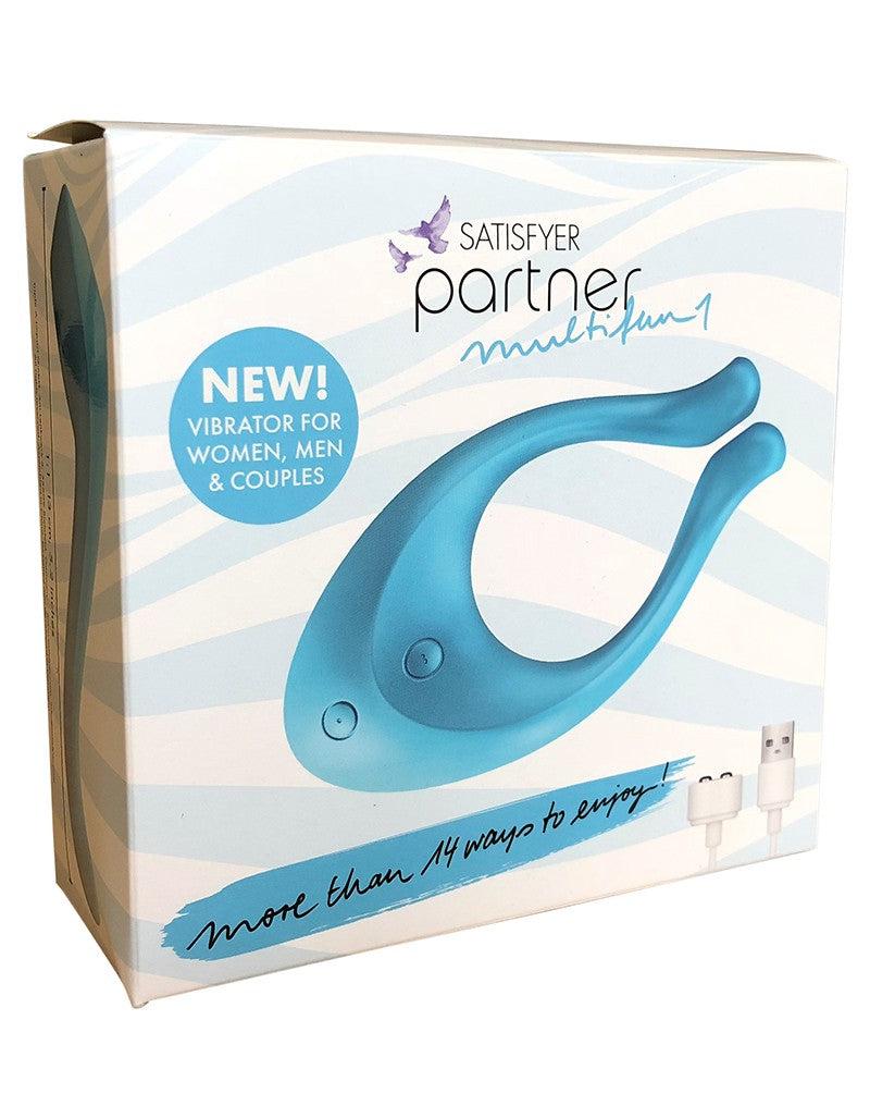 Satisfyer - Multifun 1 - Partner Vibrator - Light Blue-Erotiekvoordeel.nl