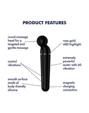 Satisfyer - Planet Wand-er - Wand Vibrator - Zwart-Erotiekvoordeel.nl