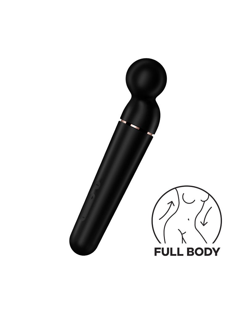 Satisfyer - Planet Wand-er - Wand Vibrator - Zwart-Erotiekvoordeel.nl