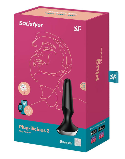 Satisfyer - Plug-ilicious 2 - Vibrerende Anaal Plug - Met App Control - Zwart-Erotiekvoordeel.nl