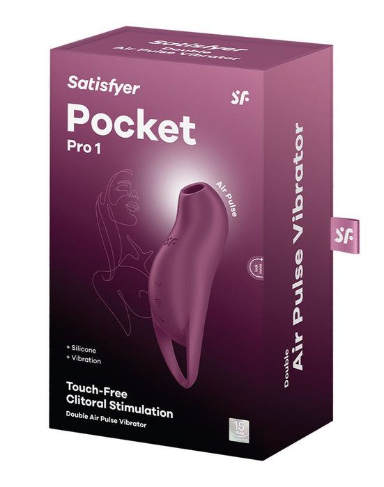 Satisfyer - Pocket Pro - Compacte Vibrerende Luchtdruk Vibrator - Paars-Erotiekvoordeel.nl