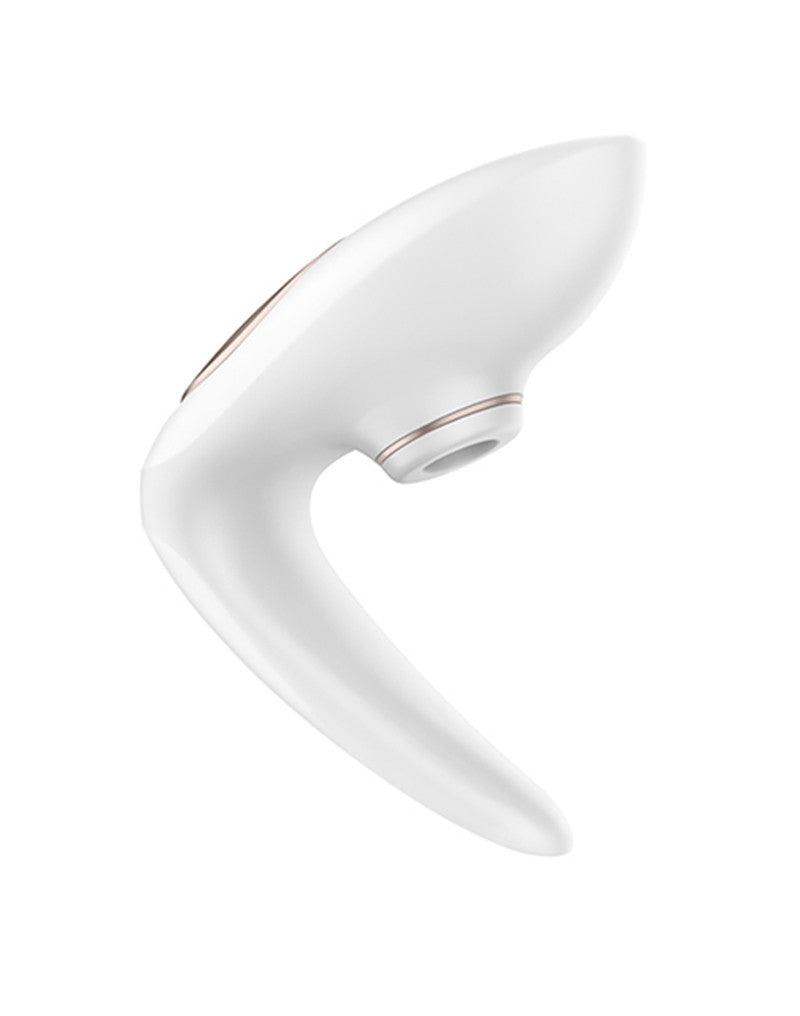 Satisfyer - Pro 4 Couples - Luchtdruk Vibrator voor Koppels - Wit/Brons-Erotiekvoordeel.nl