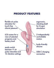Satisfyer - Pro+ G-Spot Generation 2 - Luchtdruk Rabbit Vibrator - Roze-Erotiekvoordeel.nl