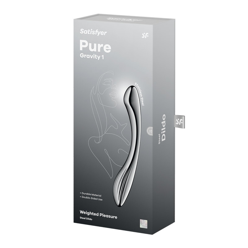 Satisfyer - Pure Gravity 1 - Stainless Steel Dildo - Erotiekvoordeel.nl