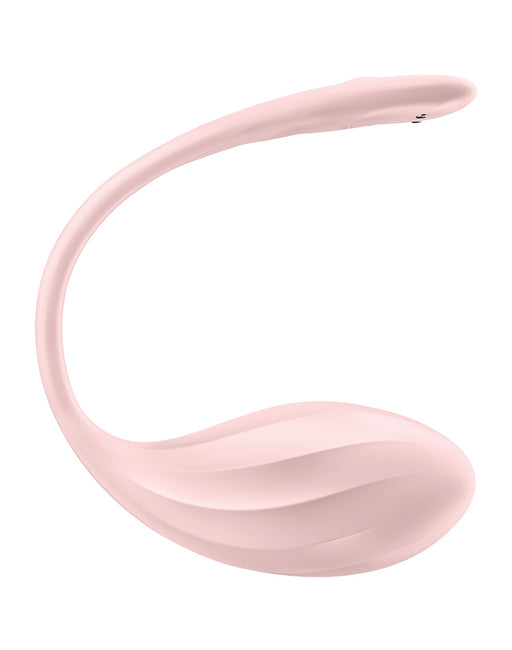 Satisfyer - Ribbed Petal - Vibratore portatile - Vibratore per tanga - Uovo vibrante - Rosa - Erotiekvoordeel.nl