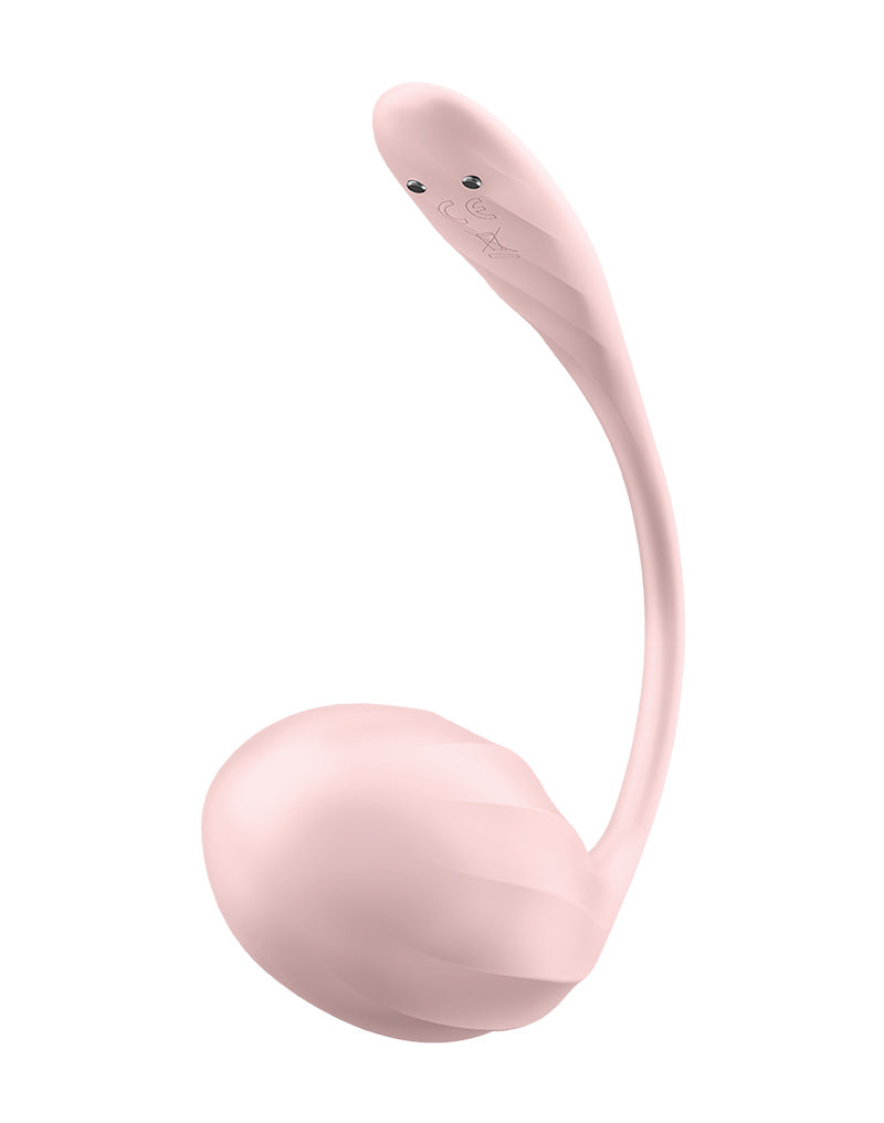 Satisfyer - Ribbed Petal - Vibratore portatile - Vibratore per tanga - Uovo vibrante - Rosa-Erotiekvoordeel.nl