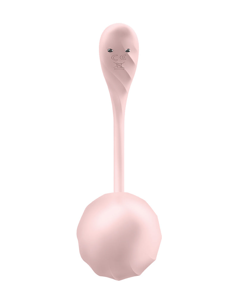 Satisfyer - Ribbed Petal - Vibratore portatile - Vibratore per tanga - Uovo vibrante - Rosa - Erotiekvoordeel.nl