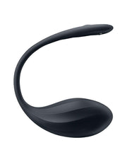 Satisfyer - Ribbed Petal - Vibratore portatile - Vibratore per tanga - Uovo vibrante - Nero-Erotiekvoordeel.nl