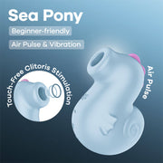 Satisfyer - Sea Pony - Air-Pressure Vibrator - Blue-Erotiekvoordeel.nl