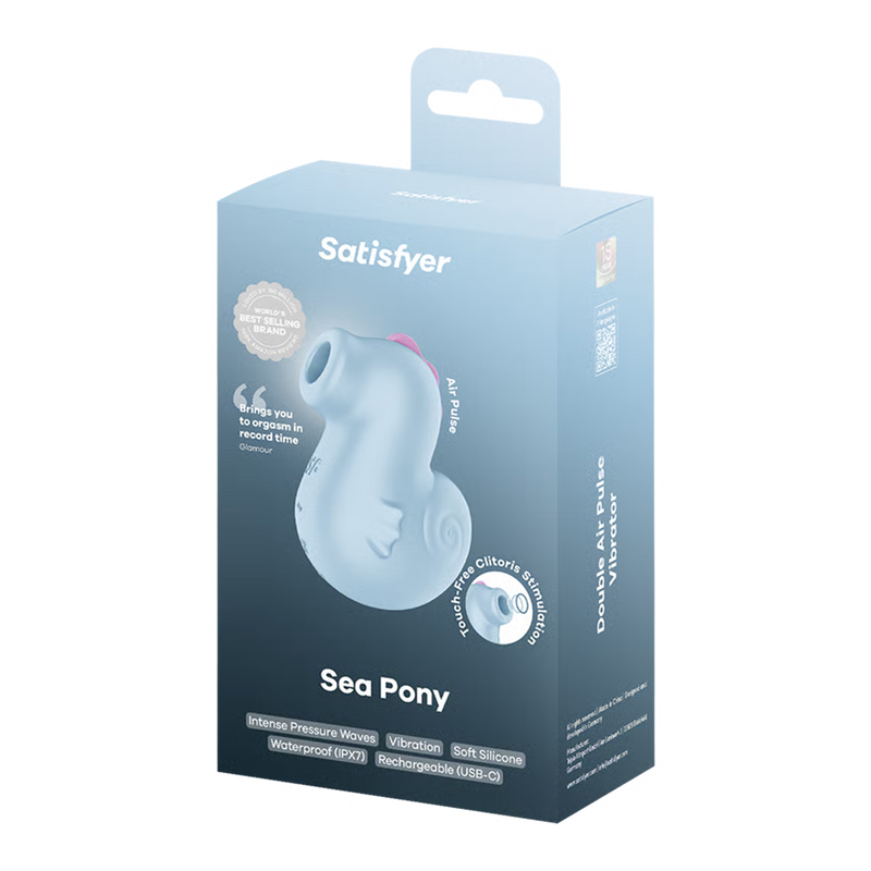 Satisfyer - Sea Pony - Air-Pressure Vibrator - Blue-Erotiekvoordeel.nl