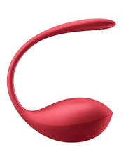 Satisfyer - Shiny Petal - Vibratore portatile - Vibratore per slip - Ovetto vibrante - Rosso - Erotiekvoordeel.nl