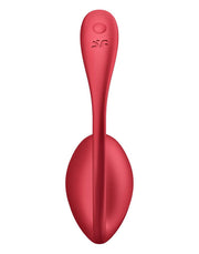 Satisfyer - Shiny Petal - Vibratore portatile - Vibratore per tanga - Uovo vibrante - Rosso-Erotiekvoordeel.nl