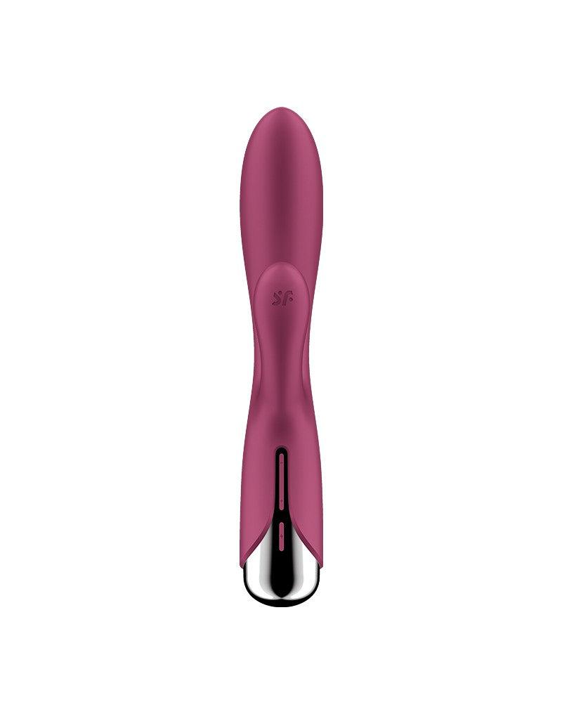 Satisfyer - Spinning Rabbit 1 - Obrotowy I Wibrujący Wibrator Typu Rabbit - Czerwony-Erotiekvoordeel.nl