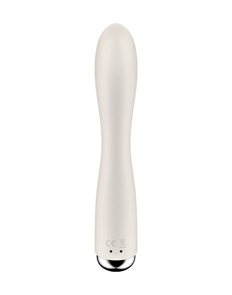 Satisfyer - Spinning Rabbit 1 - Vibratore Rabbit rotante e vibrante - Vibratore Tarzan - Beige-Erotiekvoordeel.nl
