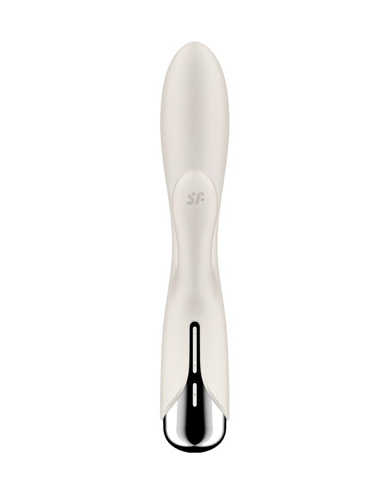 Satisfyer - Spinning Rabbit 1 - Vibratore Rabbit rotante e vibrante - Vibratore Tarzan - Beige-Erotiekvoordeel.nl