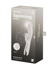 Satisfyer - Spinning Rabbit 1 - Vibratore Rabbit rotante e vibrante - Vibratore Tarzan - Beige-Erotiekvoordeel.nl