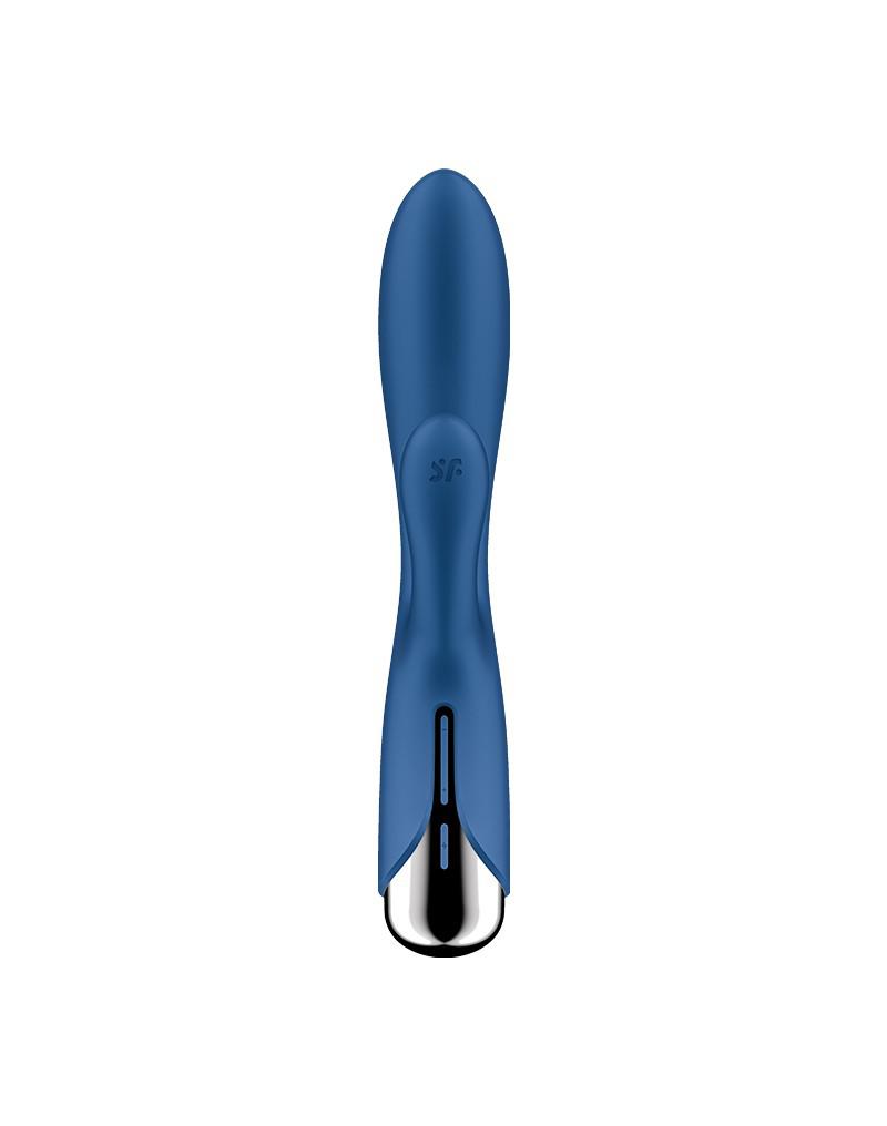 Satisfyer - Spinning Rabbit 1 - Roterende en Vibrerende Rabbit Vibrator - Blauw-Erotiekvoordeel.nl
