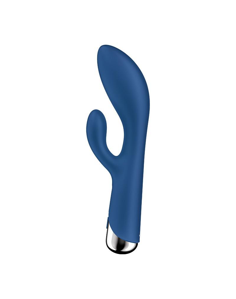 Satisfyer - Spinning Rabbit 1 - Roterende en Vibrerende Rabbit Vibrator - Blauw-Erotiekvoordeel.nl