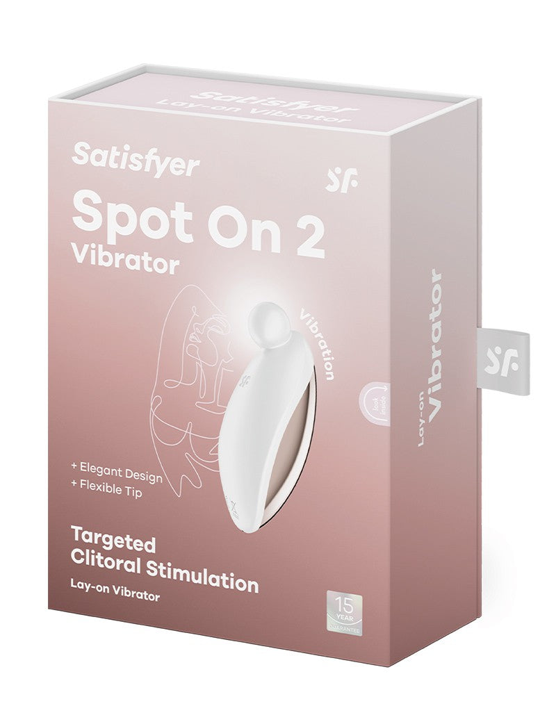 Satisfyer - Spot On 2 - Vibratore Pinpoint - Bianco-Erotiekvoordeel.nl