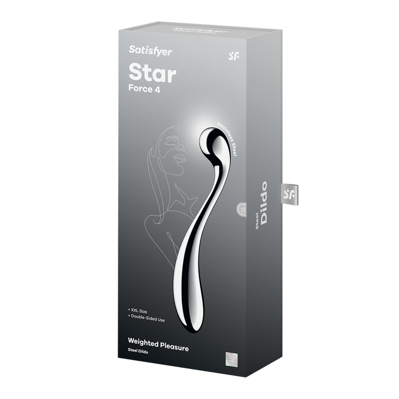 Satisfyer - Star Force 4 - Stainless Steel Dildo-Erotiekvoordeel.nl