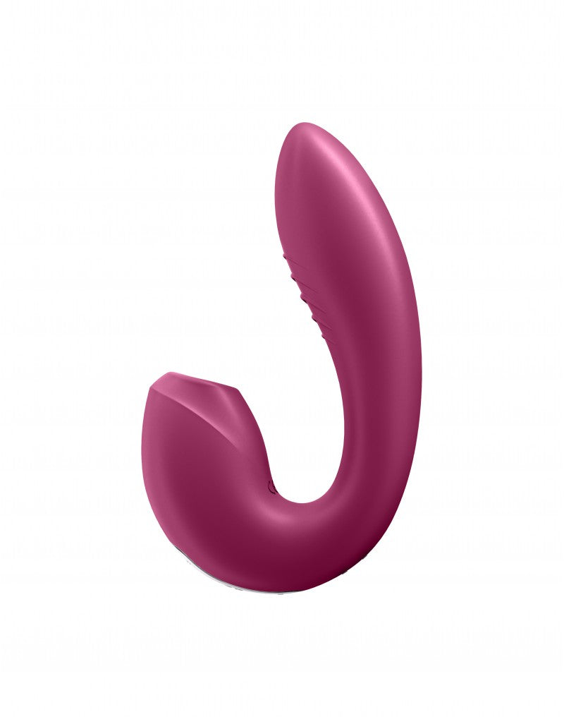 Satisfyer - Sunray - Luchtdruk en G-spot Vibrator - Berry Rood-Erotiekvoordeel.nl
