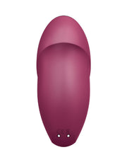 Satisfyer - Tap & Climax 1 - Vibrating Clitoral Vibrator with Tap/Tapping Function - Red-Erotiekvoordeel.nl