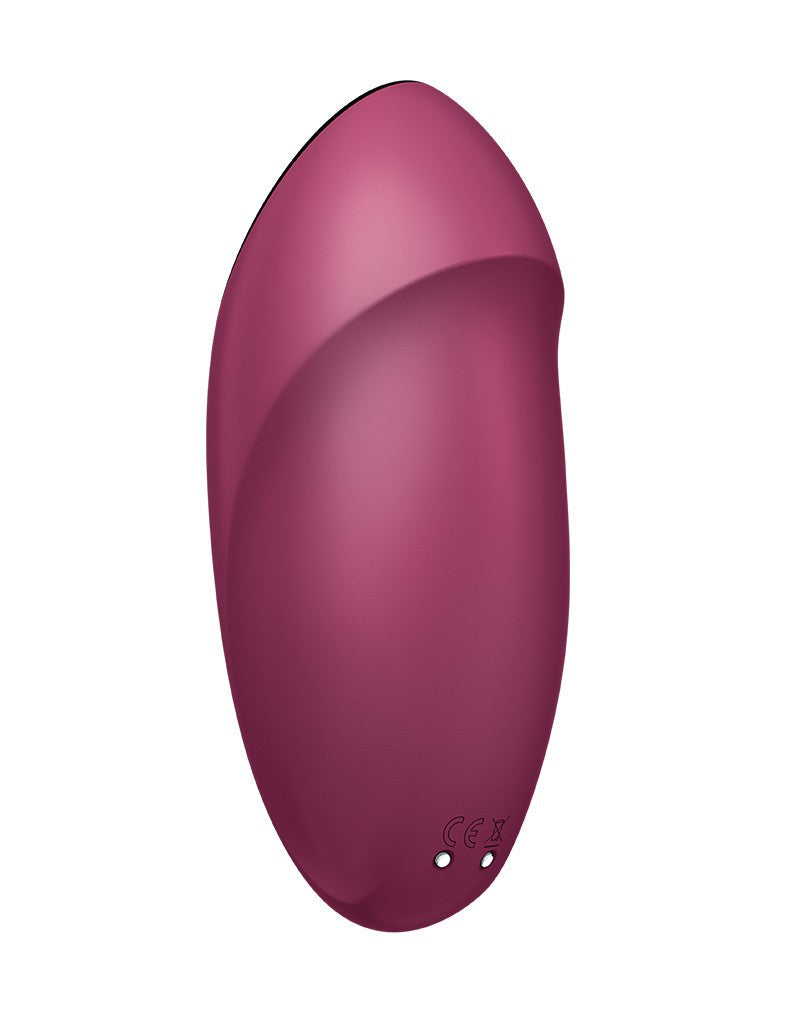 Satisfyer - Tap & Climax 1 - Vibrating Clitoral Stimulator with Tapping Function - Red-Erotiekvoordeel.nl