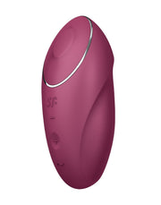 Satisfyer - Tap & Climax 1 - Vibrating Clitoral Stimulator with Tapping Function - Red-Erotiekvoordeel.nl