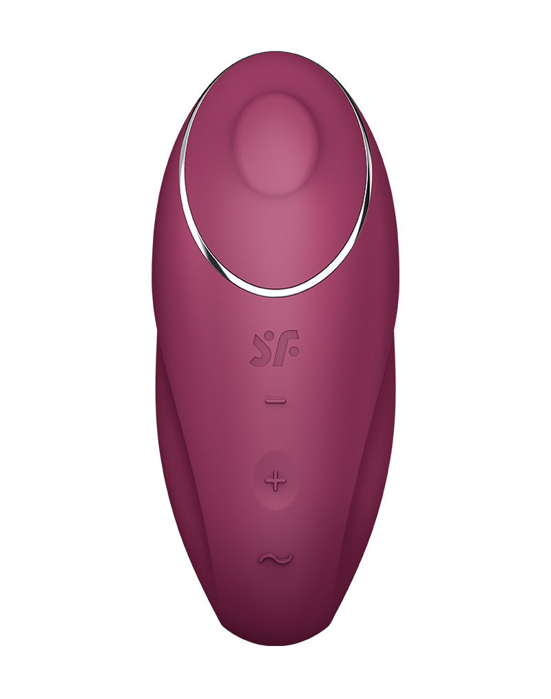 Satisfyer - Tap & Climax 1 - Vibrating Clitoral Stimulator with Tapping Function - Red-Erotiekvoordeel.nl