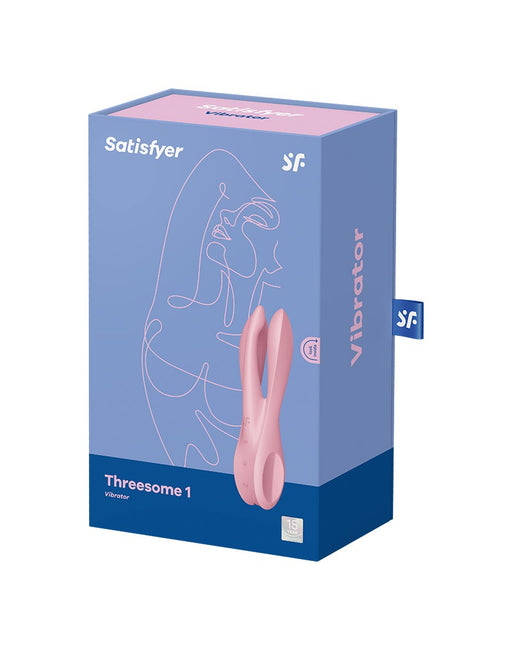 Satisfyer - Threesome 1 - Multi Vibrator Met 3 Voelsprieten - Licht Roze-Erotiekvoordeel.nl