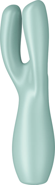 Satisfyer - Threesome 3 - Multifunctionele Vibrator Met 3 Voelsprieten - Groen-Erotiekvoordeel.nl