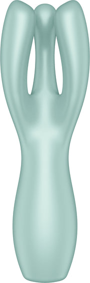 Satisfyer - Threesome 3 - Multifunctionele Vibrator Met 3 Voelsprieten - Groen-Erotiekvoordeel.nl