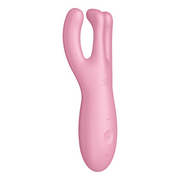 Satisfyer - Threesome 4 - Vibromasseur multifonctionnel avec 3 antennes - Rose-Erotiekvoordeel.nl
