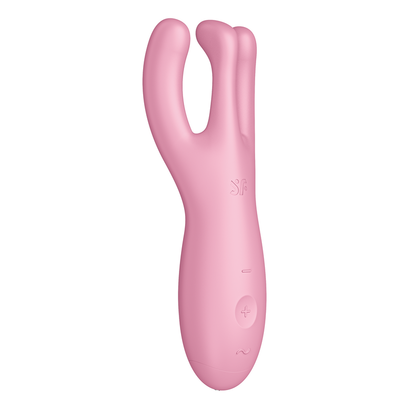 Satisfyer - Threesome 4 - Vibromasseur multifonctionnel avec 3 antennes - Rose-Erotiekvoordeel.nl