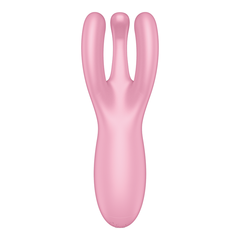 Satisfyer - Threesome 4 - Vibromasseur multifonctionnel avec 3 antennes - Rose-Erotiekvoordeel.nl