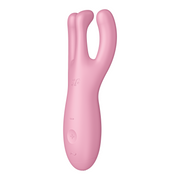 Satisfyer - Threesome 4 - Vibromasseur multifonctionnel avec 3 antennes - Rose-Erotiekvoordeel.nl