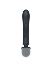 Satisfyer - Triple Lover - 2-in-1 Wand en Rabbit Vibrator - Zwart-Erotiekvoordeel.nl