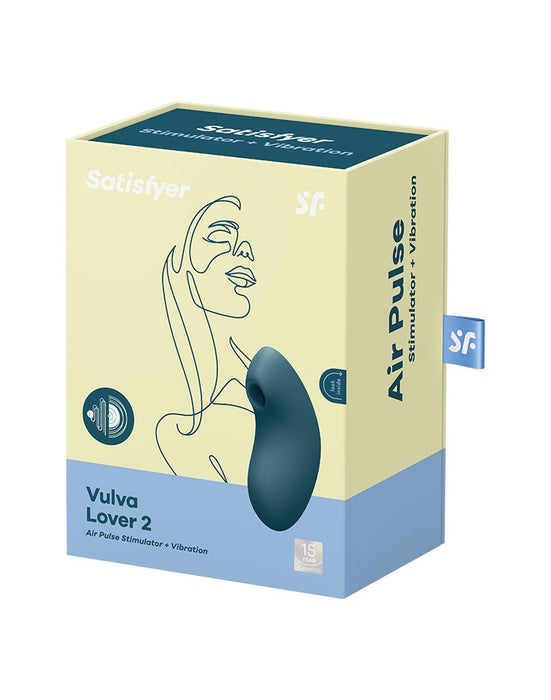 Satisfyer - Vulva Lover 2 - Luchtdruk Vibrator - Blauw-Erotiekvoordeel.nl