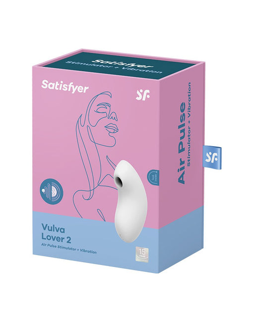 Satisfyer - Vulva Lover - Luchtdruk Vibrator- Wit-Erotiekvoordeel.nl