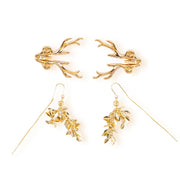 Sevanda - Stag - Tepelklemmen met Hertengewei en Hanger - Goud-Erotiekvoordeel.nl