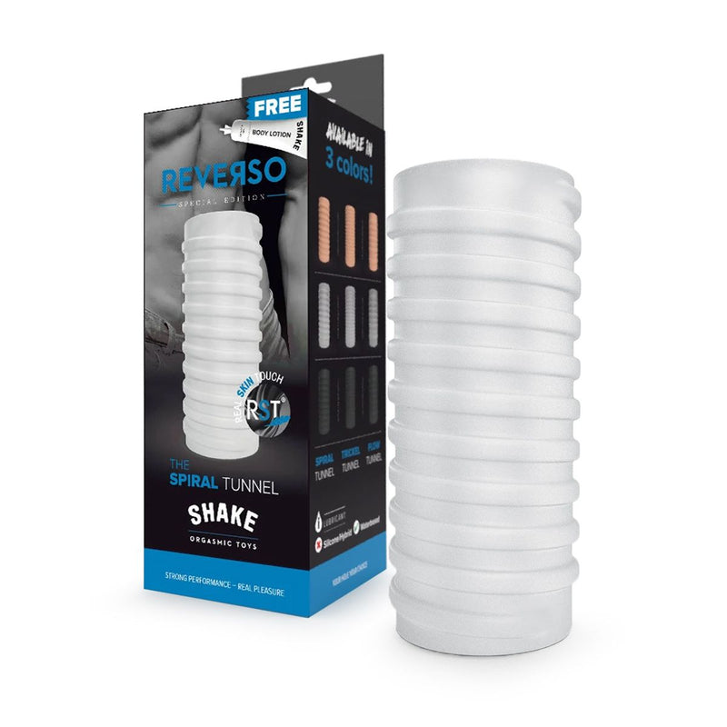 Shake - The Spiral - Masturbator en Penis Sleeve - Transparant-Erotiekvoordeel.nl