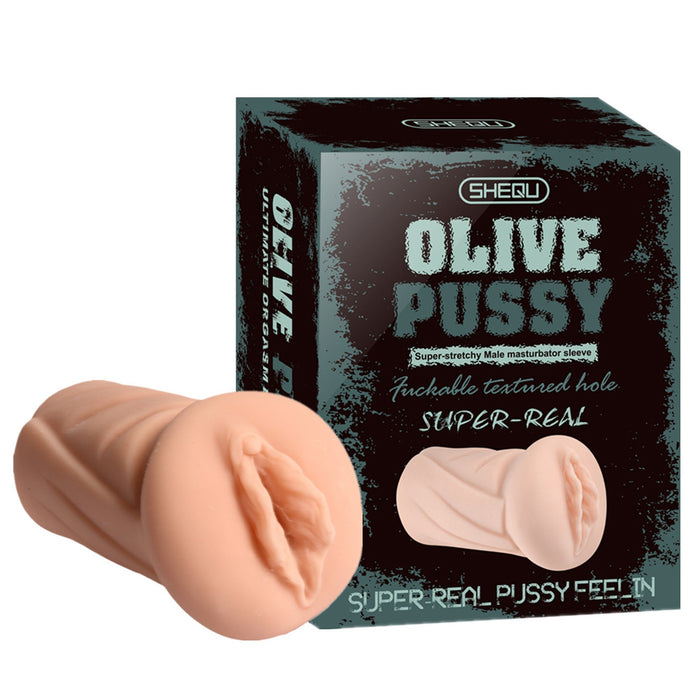 Shequ - Olive - Masturbator - Vagina - Lichte Huidskleur-Erotiekvoordeel.nl