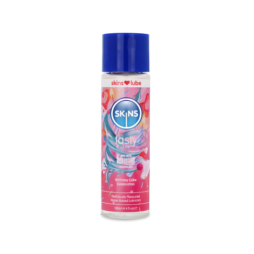 Skins - Gleitgel mit Geschmack - Tasty Birthday Cake - 130 ml - Erotiekvoordeel.nl