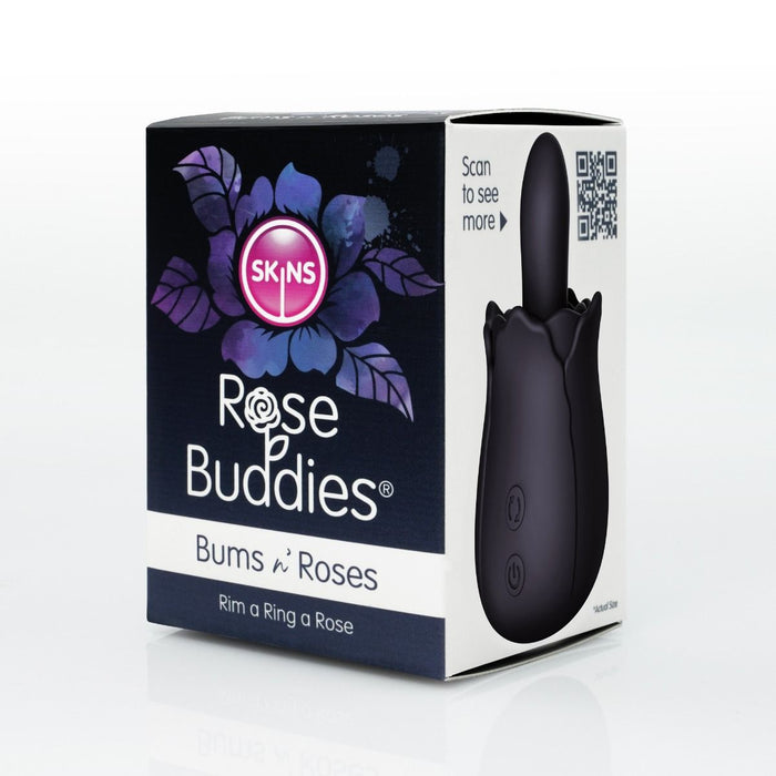 Skins - Rose Buddies - Bums N Roses - Anaal Vibrator - Zwart-Erotiekvoordeel.nl