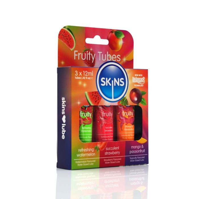Skins - Sampler Pack - Flavored Lubricant - Fruity - 3 x 12 ml-Erotiekvoordeel.nl